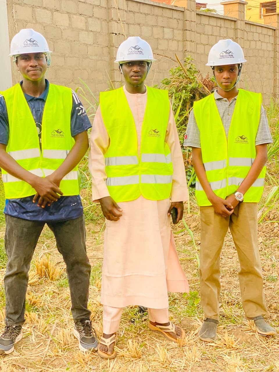 Team on construction site